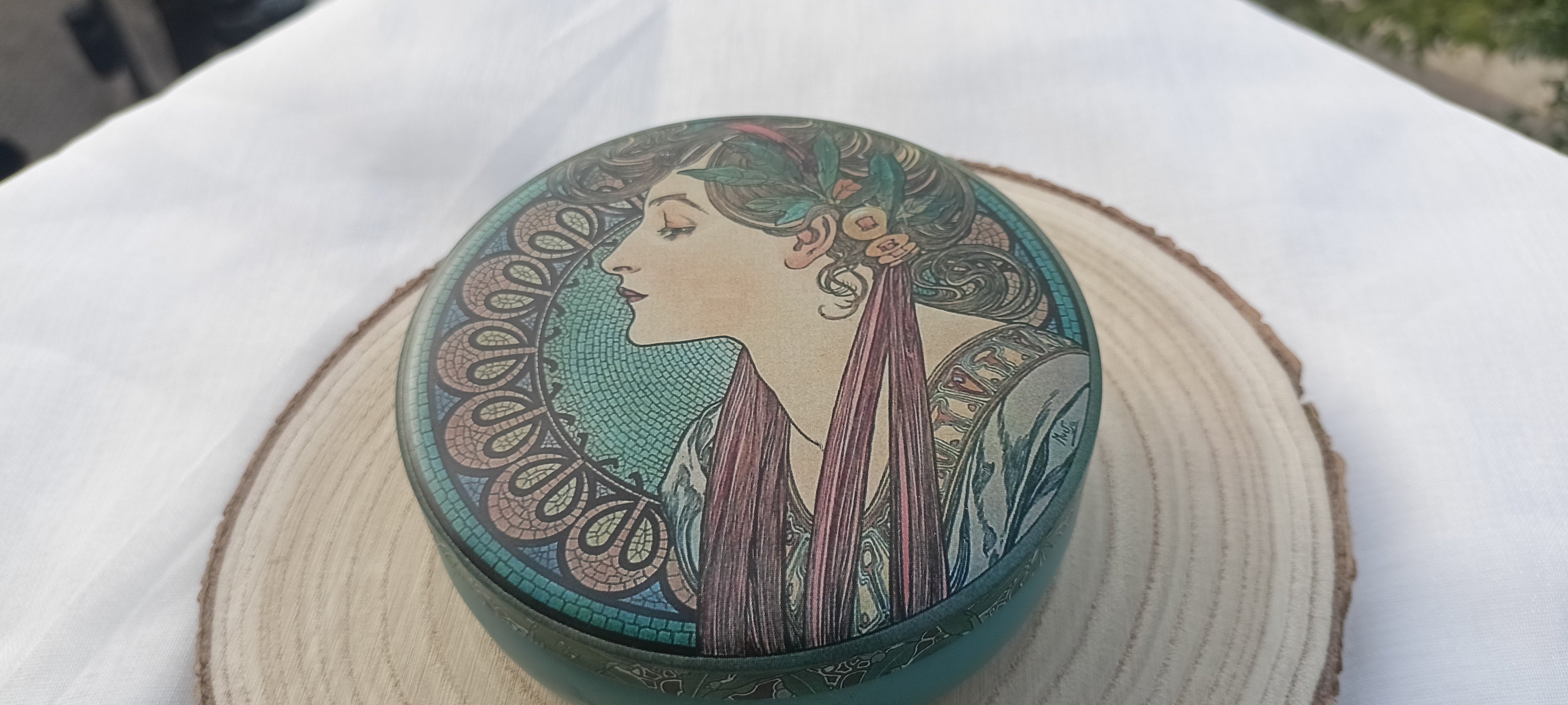 Art Nouveau Laurel – vista superior de la ilustración Art Nouveau